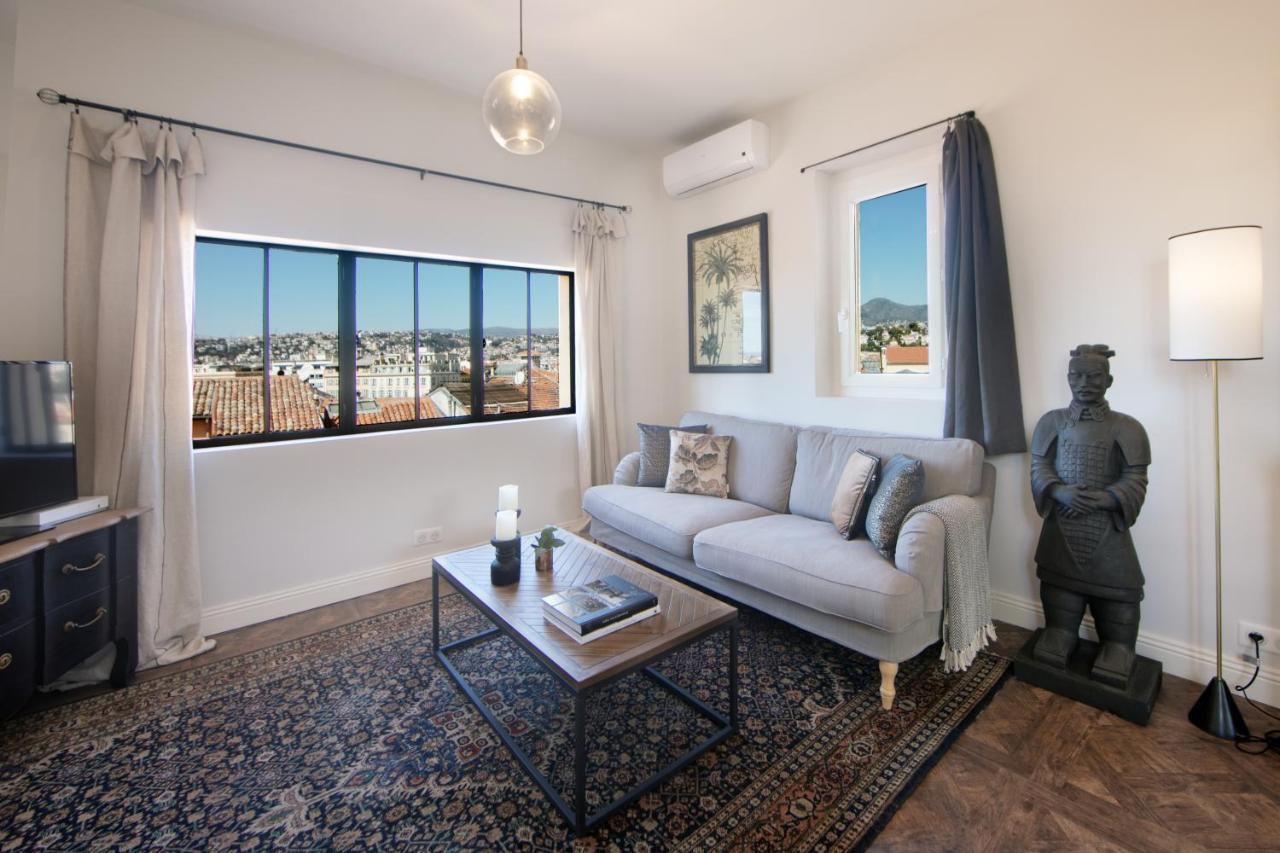 Ferienwohnung COCOON LOFT - MAGNIFIQUE LOFT SOUS TOIT, REFAIT A NEUF, VUES SPLENDIDES, CLIM, WIFi Nizza Exterior foto